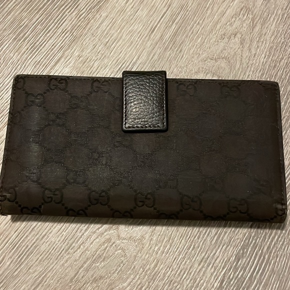 Gucci brown nylon eclipse long wallet - Picture 3 of 8